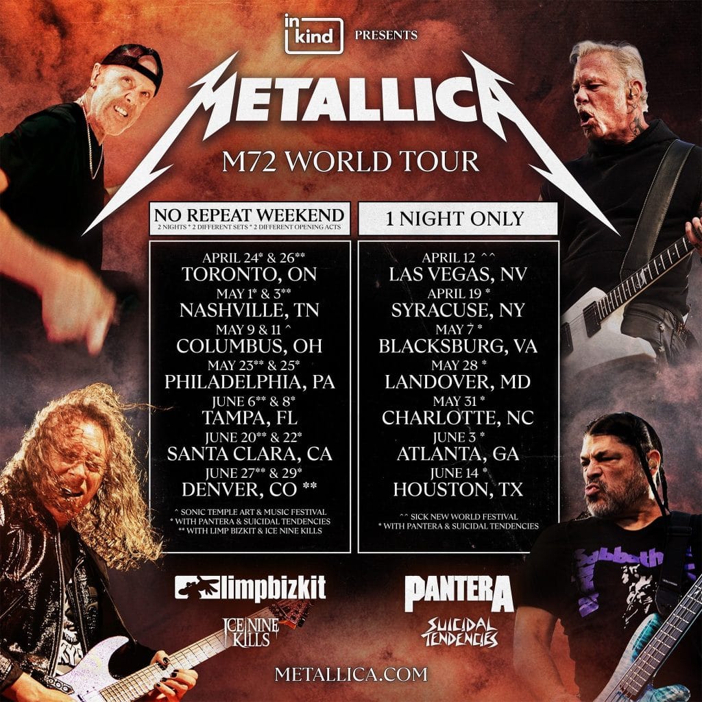 Metallica Tours 2026 Dates: Take Your Music Journey to the Next Level!